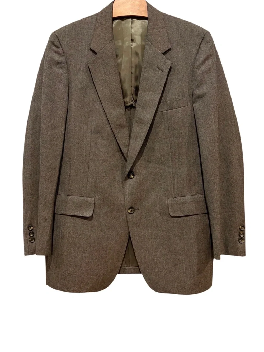 Retro Brown Wool Blazer 42R Sport Coat Jacket Kingsridge